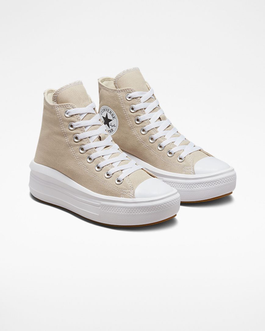 Topanky Na Platforme Converse Chuck Taylor All Star Move Vysoke Damske Siva Biele Siva | SK CZRYL1